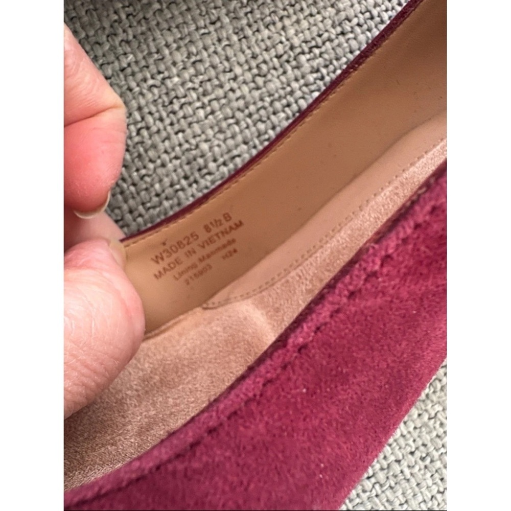Cole Haan Women's Two-Tone Burgundy Pointed Flats - Picture 5 of 5
